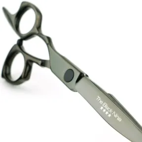 Matakki Black Ninja Professional Hair Cutting Scissor (Left Handed) - 6.5 inch